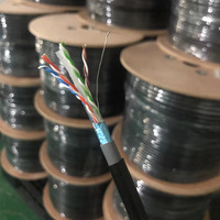Câble réseau extérieur blindé sur mesure 23AWG CCA, blindage en cuivre pur, étanche, SFTP FTP Cat6, 305m pour extérieur