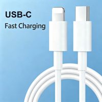 Câble USB-C vers 8 broches PD 30W, charge rapide et synchronisation des données, TPE Type-C pour iPhone 8 11 12 13 14 Pro Max iPad Tablette, 2M 3, Vente en gros