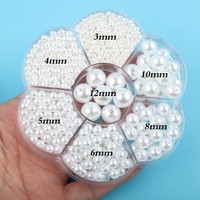 Vente en gros de perles rondes de couleur Offre Spéciale 3/4/5/6/8/10/12mm avec trous pour la fabrication de bijoux à bricoler soi-même Bracelet Boucles d'oreilles Collier