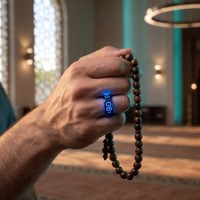 Bague connectée Tasbih avec compteur, boîte cadeau islamique pour le Ramadan, pour les prières musulmanes, avec suivi de santé