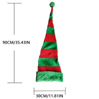 Decorazioni per Feste di Natale 2025, Cappello da Elfo di Babbo Natale in Peluche Corto con Luci LED per Adulti