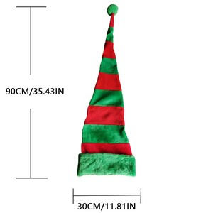 Decoraciones Navideñas 2025, <span class=keywords><strong>Gorro</strong></span> <span class=keywords><strong>de</strong></span> Santa Claus <span class=keywords><strong>de</strong></span> Peluche Corto y Divertido con Luz LED para Adultos - Product Image 3