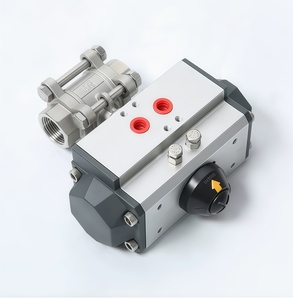 Vanne à boisseau sphérique pneumatique personnalisée OEM, 3 pièces filetées en acier inoxydable SS304/316 DN15-100 avec joint en PTFE de qualité alimentaire - Product Image 4