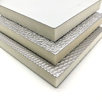 Panneau PIR en mousse de polyuréthane de 20mm/30mm, panneau de conduit d'air HVAC, feuille d'aluminium