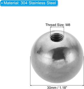 Bouchon à vis rond M6x24mm en acier inoxydable 304 pour trou aveugle, idéal pour l'éclairage et la machinerie - Product Image 4