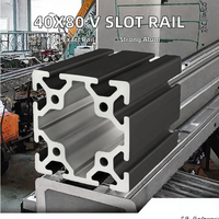 Profilé d'extrusion en alliage d'aluminium LUXIANG 40x80 V-Slot 4080 C-Beam Rail Linéaire Série 6000 Soudage Carré T3-T8 Temperé