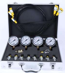 Ekskavatör Motor Test Cihazı için Manometre Parçaları Hidrolik Pompa Basınç Göstergesi Yağ Basınç Göstergesi Test Ölçer Kutu Seti Tamir Aracı - Product Image 5