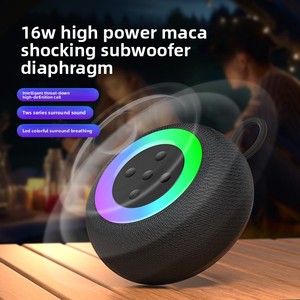 Mới ngoài trời di động không thấm nước Bluetooth RGB ánh sáng đầy màu sắc loa siêu trầm TWS vải loa nhỏ - Product Image 1