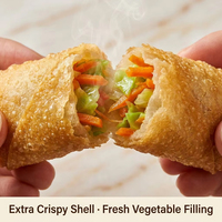 Rollitos de Primavera Congelados IQF Certificados por HACCP y BRC, Dim Sum de Vegetales OEM, Marca Privada, Venta al por Mayor para Restaurantes y Distribuidores