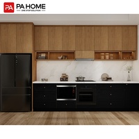 PA One Stop Factory Prêt à assembler des armoires de cuisine modulaires modernes en mélamine pour villa et appartement
