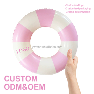 Mart bán buôn và tùy chỉnh thiết kế 120cm PVC dành cho người lớn sọc bơi vòng với xử lý Inflatable bơi vòng - Product Image 2
