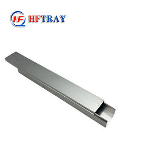 Bandeja de Cables Eléctricos de Aleación de Aluminio Industrial de 25*25 Personalizada de Fábrica, Cubierta de Canalización de Cables Resistente a la Corrosión para Construcción - Product Image 2