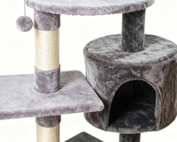 Arbre à chat multi-niveaux avec condo et échelle pour chats d'intérieur, vente en gros, OEM, logo personnalisé, marque privée, fournisseur pour animaux de compagnie, commande en gros, MOQ