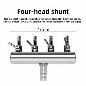 Moderne desktop binnen <span class=keywords><strong>aquarium</strong></span> zuurstofpomp splitter beluchter luchtvolume regelklep metalen <span class=keywords><strong>aquarium</strong></span> 5W - Product Image 2