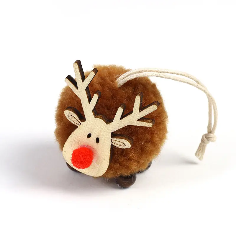 Hot Sale Christmas Ornaments Christmas Decoration Pendant Wool Felt Cartoon Deer Pendant Christmas Gifts Dress Up Supplies