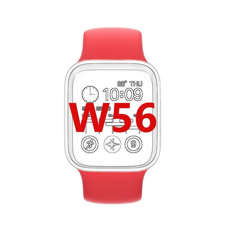 Wireless charge w56 smart watch colorful I.75 inch ecg body temperature monitor bracelet iwo 13 12 w56 smartwatch