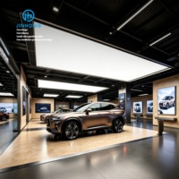 Cadre de boîte à lumière en tissu 3*6m stand de salon boîte à lumière grande boîte à lumière pour voitures boîte à lumière led voiture beauté travail