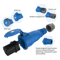 Connecteur industriel Weipu WP-TYP-P à 3 broches : Prise d'alimentation CEE étanche IP67 IEC 60309 220V 380V pour projets d'ingénierie
