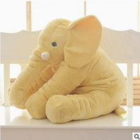 Mignon Éléphant Bébé Sommeil Oreiller Super Doux Confort pour Enfants PP Coton Remplissage Lavé Technique Soulagement Du Stress En Gros En Peluche Jouet