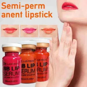 Kit de iniciación de ampolla de brillo de labios BB coreano, 8ml, pigmento de crema BB para tinte de labios, tratamiento hidratante con microagujas