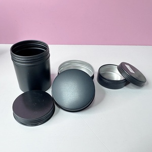 Boîte Métallique Ronde Noire et Argentée avec Couvercle Large pour Bougies, Contenant Cosmétique, Pot à Bougie en Aluminium et Boîte en Aluminium – Essai Gratuit - Product Image 6