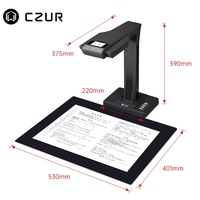 Czur Book Scanner automatique ET24 Pro Ocr A3 Document caméra bibliothèque consultable Pdf Tiff