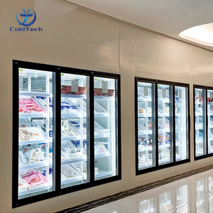 High Efficiency Walk in Cooler Freezer Glass Door with Digital Controller for Frozen Vegetable Storage with <strong>Shelve</strong> - Product Image 1