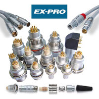 Connecteur circulaire auto-bloquant Push-Pull EXPRO Série B IP50 FGG EGG ECG EEG PHG 2-16 broches avec contacts plaqués or haute endurance
