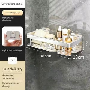 Moderno Estante Esquinero Metálico <span class=keywords><strong>para</strong></span> Baño, Organizador de Esponjas y Accesorios, Montaje en Pared, Ecológico, Listo <span class=keywords><strong>para</strong></span> Usar en Hoteles - Product Image 6