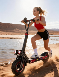 Scooter Eléctrico Plegable J11 Max para Adultos, 48v, 18ah, Suspensión Completa, para Compras en la Ciudad, Disponible en Almacén de la UE - Product Image 6