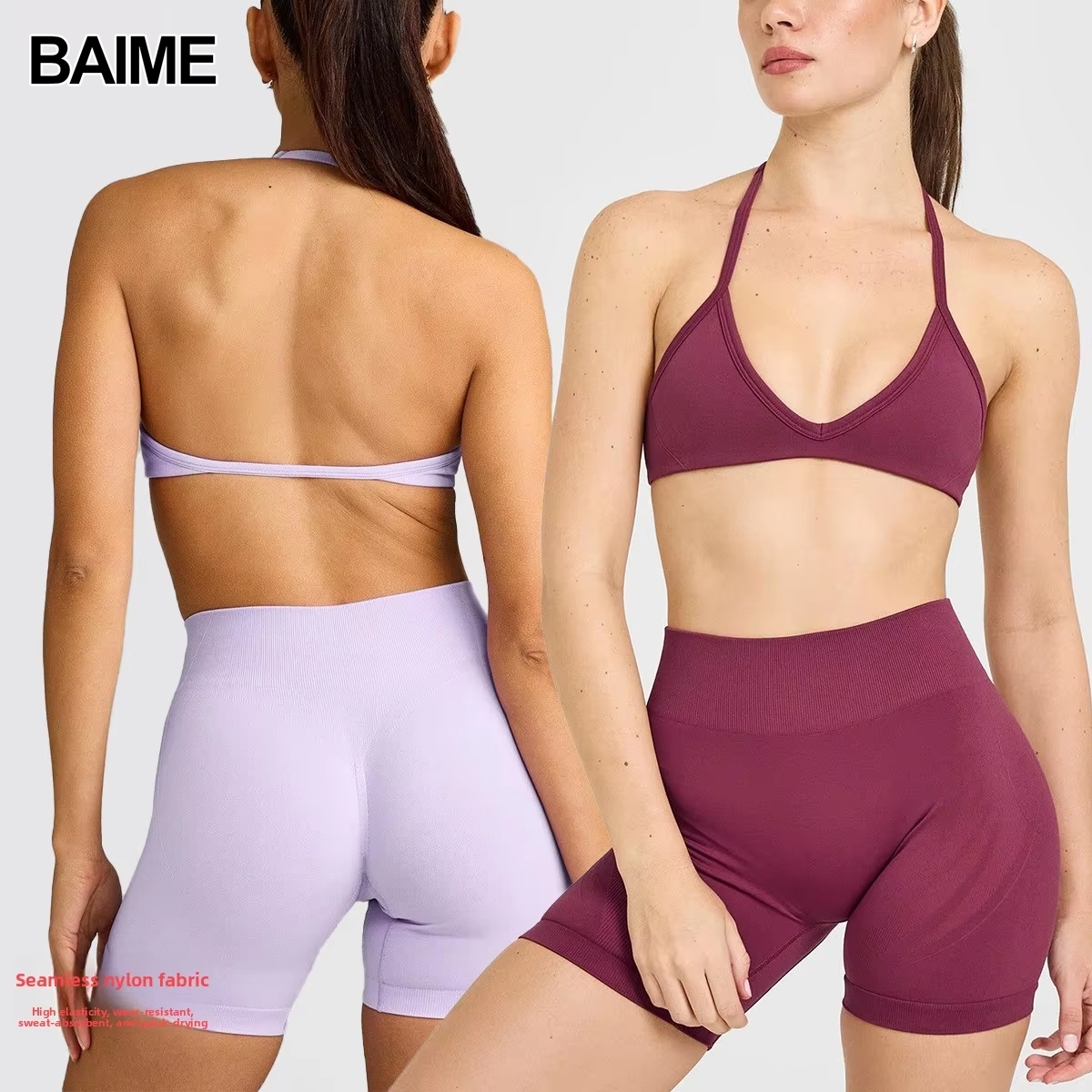 Women's Custom Breathable Underwear V-neck Sports Shaping Fitness Yoga Top