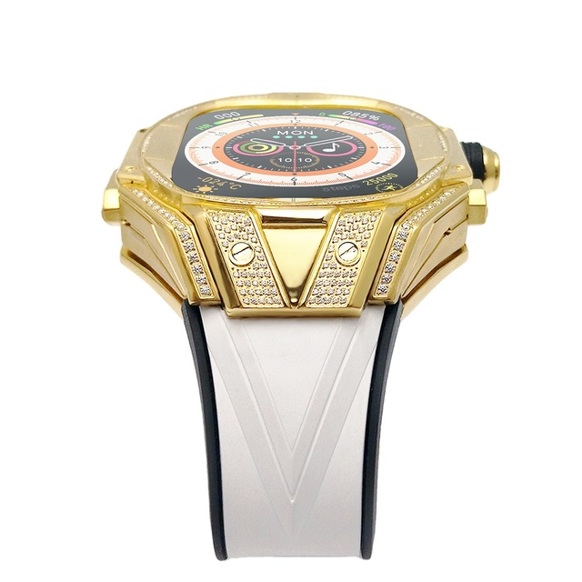 Luxury New Size 49mm ultra HB Watch Case with Diamond Personalized Multi-color Optional Titanium Alloy Watch case