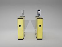 Barrière mécanique électronique de porte d'oscillation de tourniquet de sécurité d'entrée de supermarché pour la porte de carte à puce