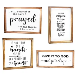 Modern Farmhouse Wall Decorations Letter Rustic Blank Wood Signs For Living Room
