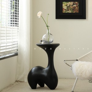 <b>Black</b> Resin Elephant Coffee <b>Table</b> Modern Sculpture <b>Side</b> <b>Table</b> For Living Room Home Decor Small Apartment Furniture - Product Image 3