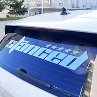 Autocollants décoratifs pour pare-brise de voiture, résistants aux intempéries et à la décoloration, avec impression de logo personnalisé