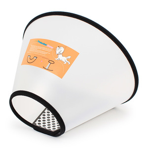 Collier de protection pour animaux de compagnie en plastique respirant, pour chiens et chats, conique, anti-griffures et anti-morsures, pour le toilettage - Product Image 4