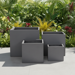 Grand pot carré en fibre d'argile de haute qualité pour fleurs ou bonsaï, écologique et léger, pour l'arrosage des plantes d'intérieur et d'extérieur - Product Image 3