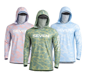 Sweat à capuche de pêche pour <span class=keywords><strong>homme</strong></span> personnalisé par sublimation, protection solaire UPF 50+, manches longues, séchage rapide, respirant, <span class=keywords><strong>anti</strong></span>-UV, vêtements de pêche d'extérieur - Product Image 2