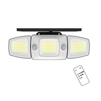 Lampe murale solaire exclusive à moule privé, 3 têtes réglables, avec suivi de mouvement avancé, pour villa de luxe