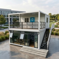 Maison Conteneur Modulaire Personnalisée Design Moderne Respirante Imperméable Mobile pour Bureau, Villa, Boutique, Site Touristique