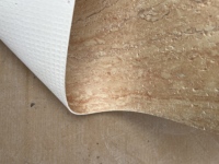 Carreaux muraux en pierre de travertin flexibles et imperméables modernes de 600*1200 mm, panneaux muraux en pierre souple pour revêtement de villa