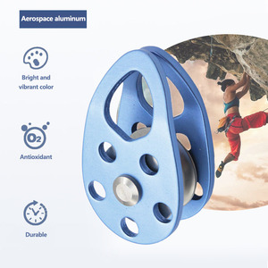 7075 nhẹ hợp kim nhôm nhỏ ròng rọc một bên đường kính 15mm để cứu hỏa và leo dây bảo vệ mùa thu - Product Image 5