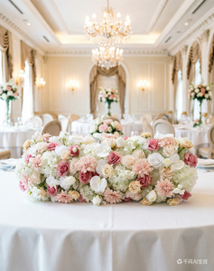 Composition florale artificielle en soie personnalisée <span class=keywords><strong>pour</strong></span> allée d'entrée, chemin de table fleuri <span class=keywords><strong>pour</strong></span> décoration de mariage et de fête - Product Image 4