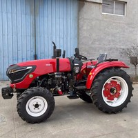 50hp Mini traktor pertanian mesin pertanian 4 roda penggerak traktor 504 traktor pertanian kecil dengan Harrow di Maroko