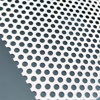 Grille de grillage galvanisée Clôture en tôle perforée de 6mm Panneaux en aluminium perforés pour revêtement de façade Extérieur