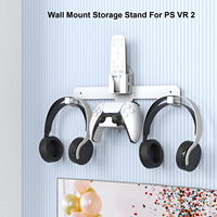 Support mural de chargement pour casque PSVR2 JYS avec support pour télécommande (blanc fer)