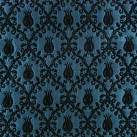 Tela de chenilla con diseño de tulipán, tapizado turco, hiedra