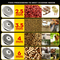 Nouvelle machine à granulés d'aliments pour animaux, équipement de granulation à petite échelle pour la production domestique, destiné à l'élevage de poulets, canards, lapins, porcs, bovins et ovins.