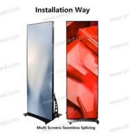 Soporte Móvil para Pantalla LED de Interior y Exterior, Gestión de Contenido Remota (CMS), Vertical, para Centros Comerciales y Tiendas Minoristas